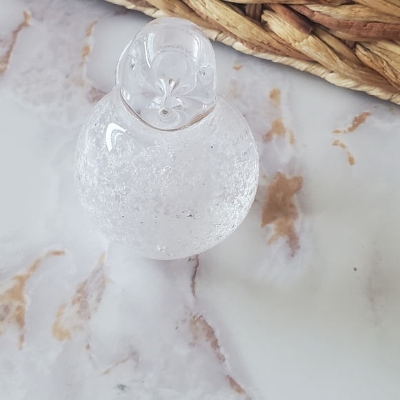 Art Glass Bird Dove Figurine Paperweight Controlled Bubbles Hand Blown. - Picture 3 of 11